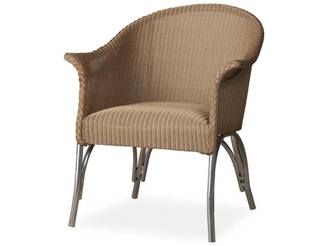 All Seasons Lloyd Loom Lounge Chair with Padded Seat