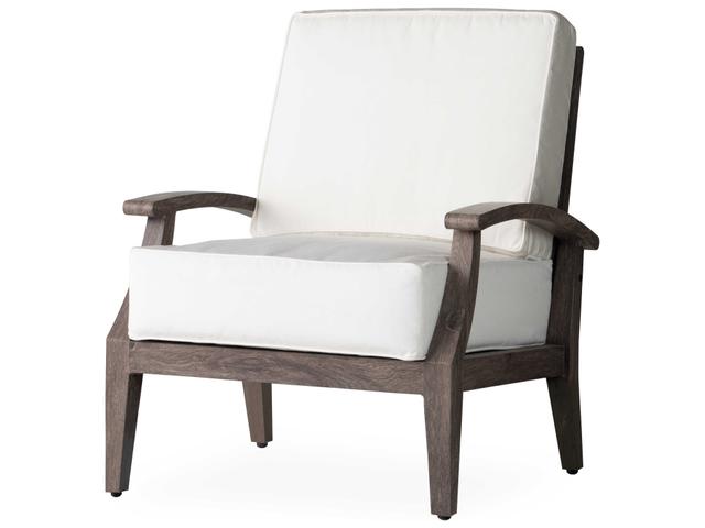 Frontier Aluminum Lounge Chair with Faux Wood Film