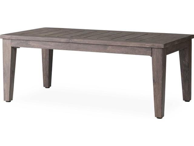 Frontier Rectangular Aluminum Coffee Table in Smokehouse
