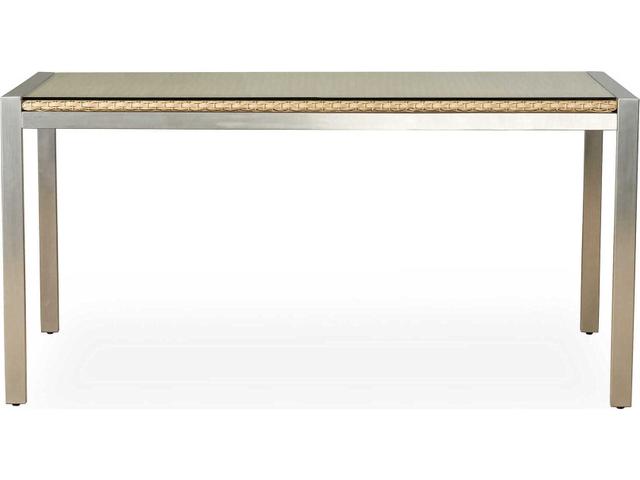 Elements Rectangular Lay-On Glass Top Dining Table