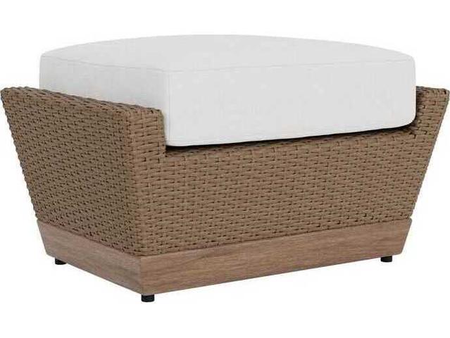 Charisma Aluminum Wicker Ottoman