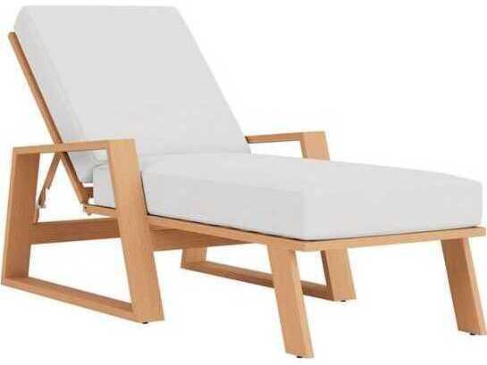 Pursuit Faux Teak Aluminum Chaise Lounge