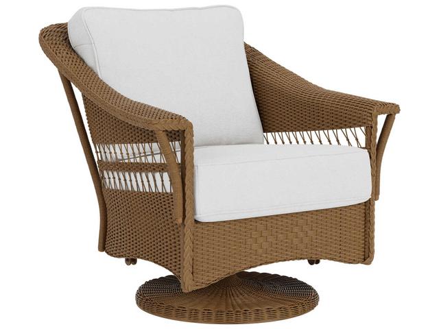 Nantucket Wicker Swivel Rocker Outdoor Lounge Chair