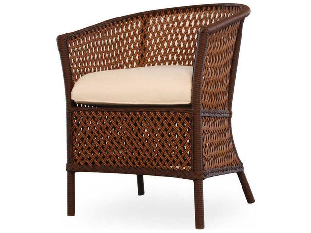 Grand Traverse Wicker Barrel Dining Arm Chair