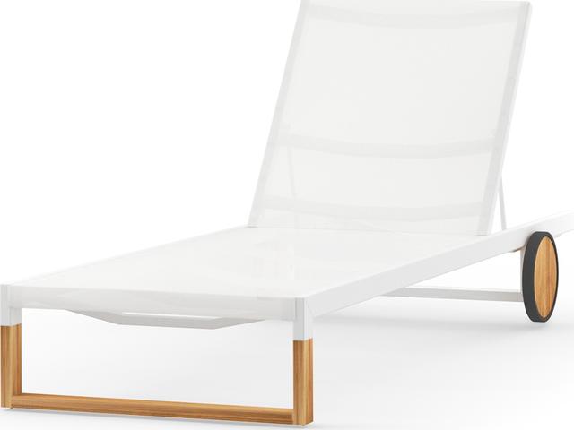 Ekka Teak Sling Chaise Lounge