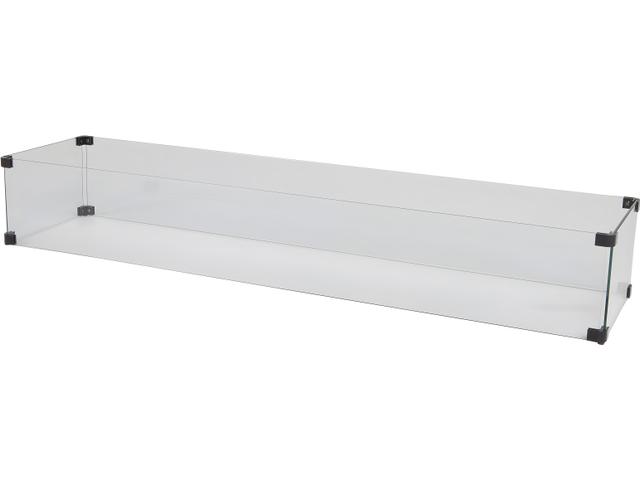 Casual Fireside Large Rectangular Glass Guard