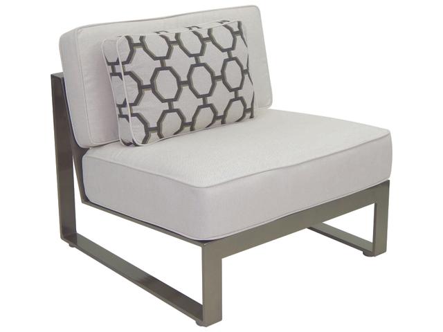 Park Place Sectional Armless Lounge Unit with One Pillow