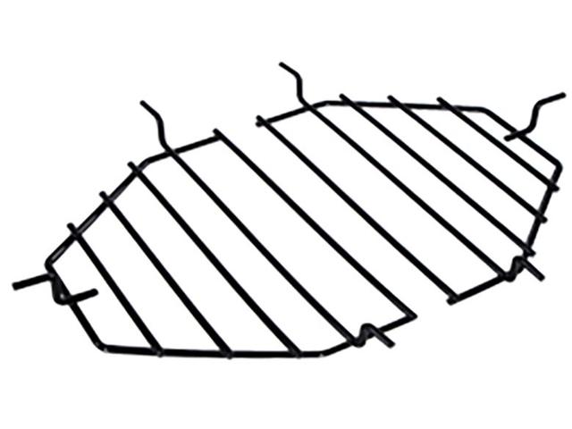 Oval XL 400 Ceramic Grill Heat Deflector Rack and Drip Pan Rack