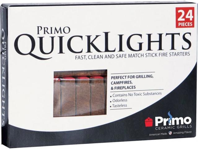 Primo Quick Lights Charcoal Firestarters 24-Piece Box
