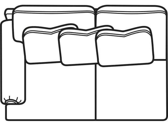 Upholstered Left Arm Facing Loveseat