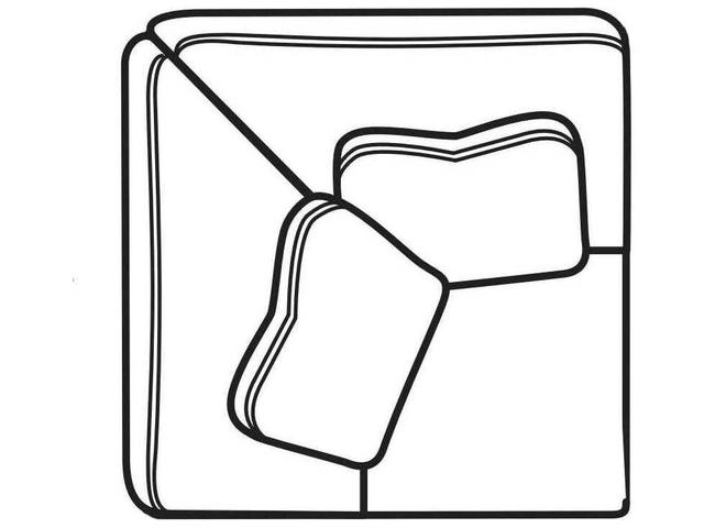 Corner Wedge Chair