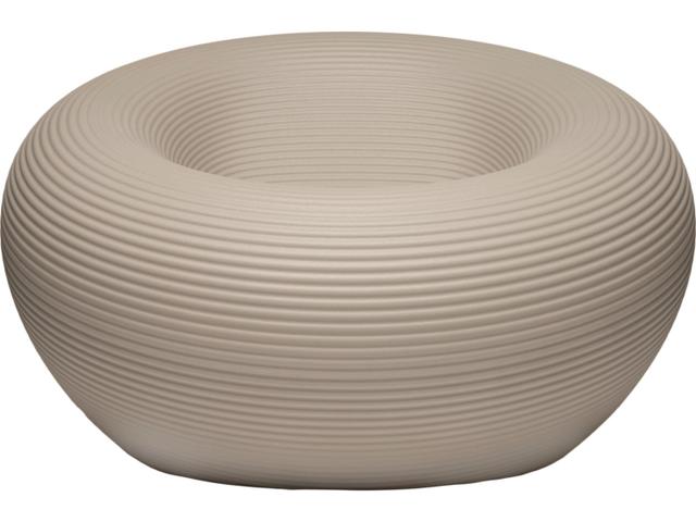 Nami Recycled Plastic Lounge Chair in Dove Grey