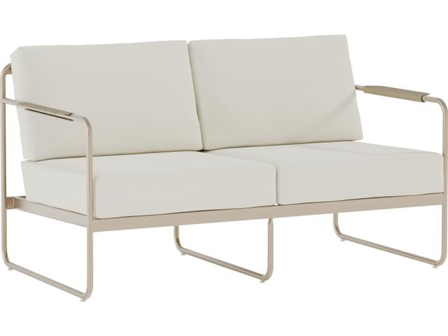 Mirage Cushion Aluminum Loveseat