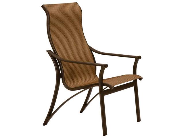 Corsica Sling High Back Dining Arm Chair