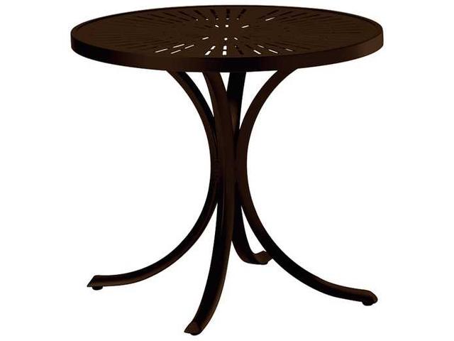 La'Stratta 30 Inch Round Aluminum Dining Table