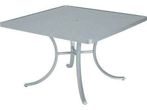 Boulevard 42 Inch Square Umbrella Hole Dining Table