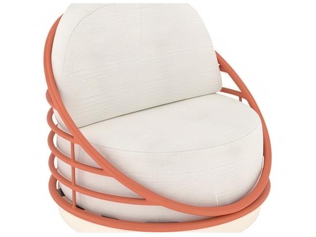 Orbit Cushion Aluminum Lounge Chair