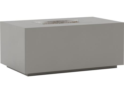 Huntington 50-Inch Rectangular Fire Pit Table with Concrete Coating