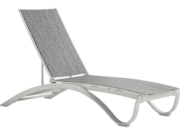 Twist Sling Aluminum Adjustable Stackable Chaise Lounge