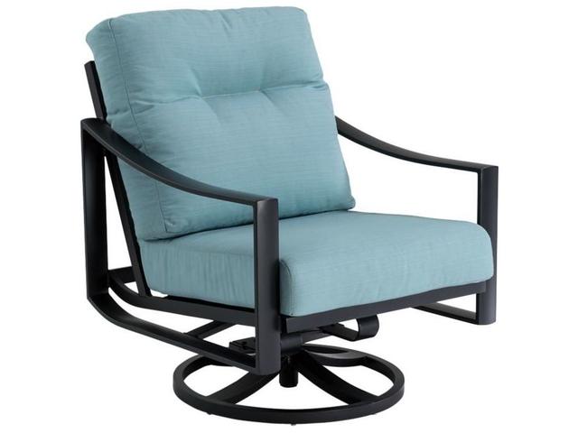 Kenzo Cushion Aluminum Swivel Rocker Lounge Chair