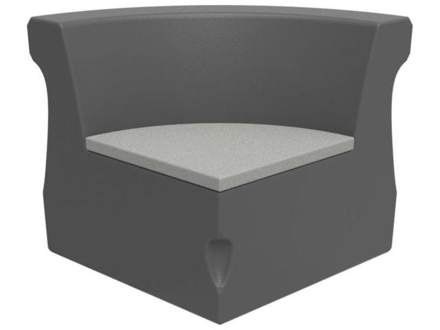 Radius Curved Corner Module for Outdoor Sectionals with Seat Pad