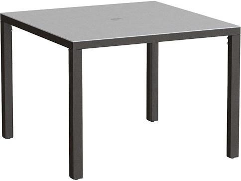 Parson Solid Top Aluminum 37 Inch Square KD Dining Table