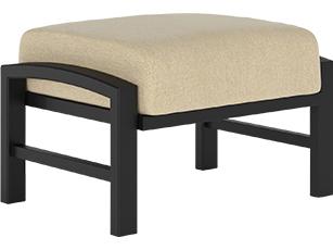 Lakeside Cushion Aluminum Ottoman by Peter Homestead