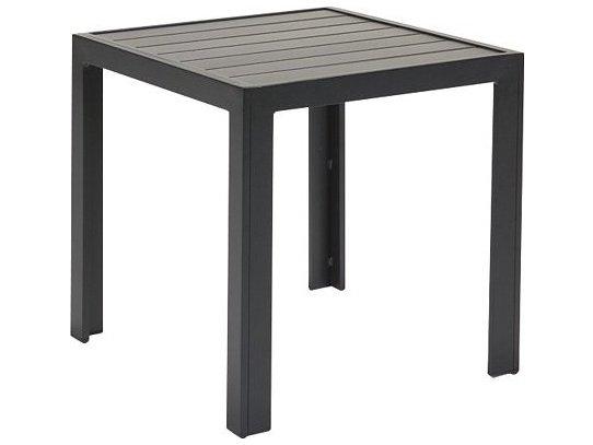Aluminum Slat Square End Table