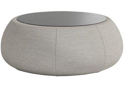 Contour Cushion 30.5-Inch Round Resin Coffee Table
