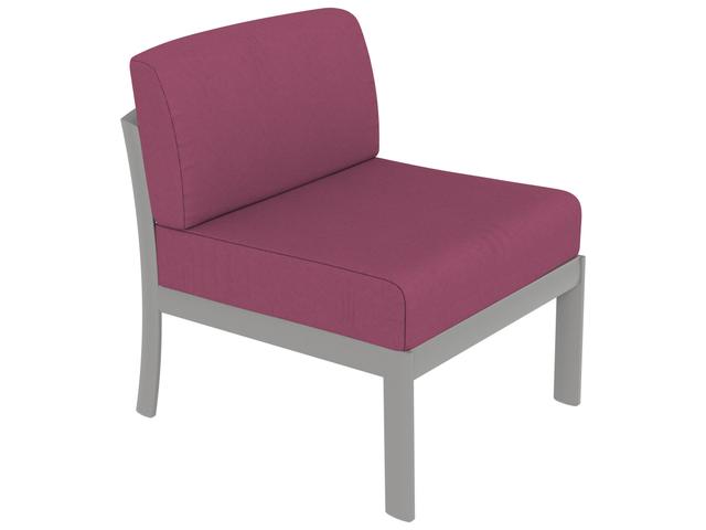 Kor Aluminum Modular Armless Lounge Chair