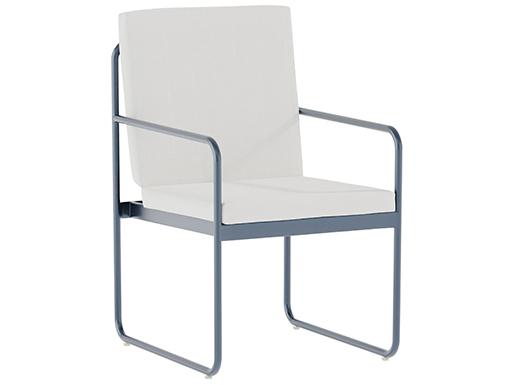 Oasis Aluminum Cushion Dining Armchair