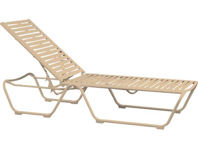 Millennia Ribbon Segment Aluminum Stackable Chaise Lounge