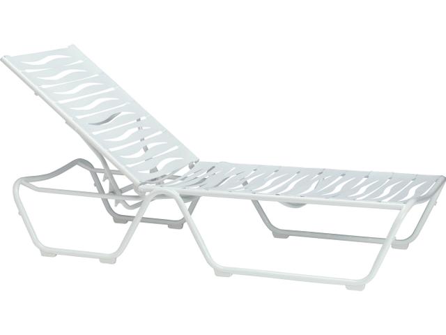 Millennia Wave Segment Adjustable Aluminum Chaise