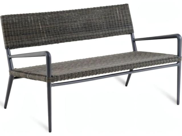 Experience 2-Seat Outdoor Sofa in Graphite Aluminum and WaProLace