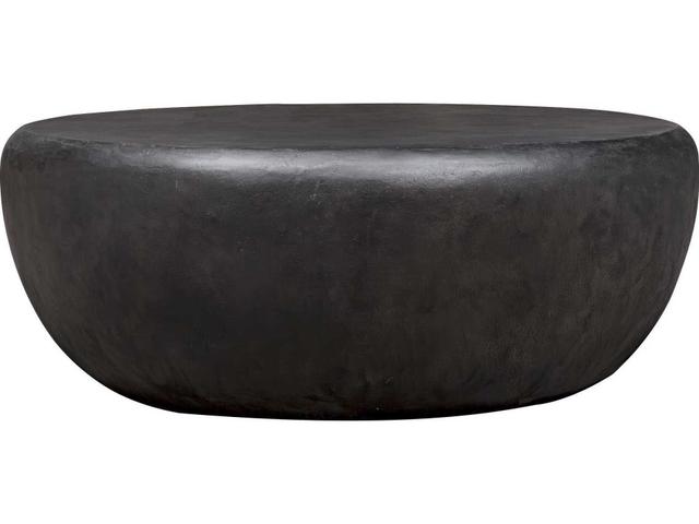 Jones Dark Stone Faux Wood Oval Coffee Table