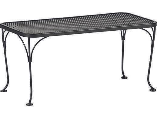 Wrought Iron Mesh Rectangular Coffee Table