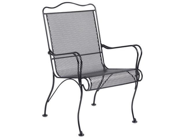 Tucson Wrought Iron High Back Dining Arm Chair