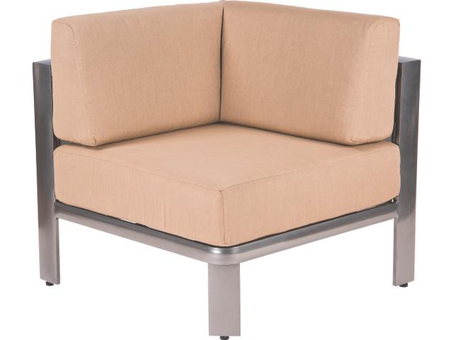Metropolis Cushion Aluminum Corner Outdoor Lounge Chair