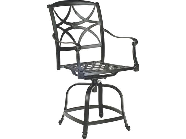 Wiltshire Cast Aluminum Swivel Outdoor Counter Stool