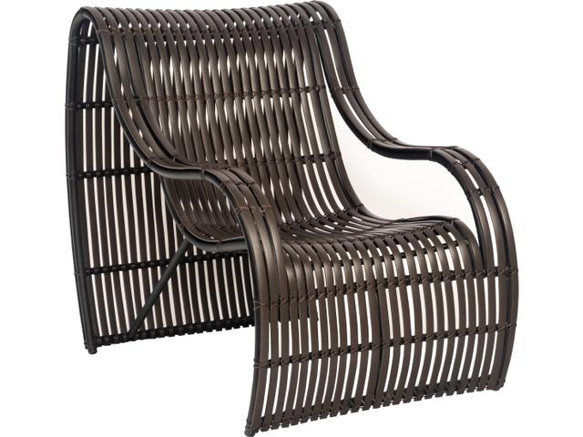 Loft Small Lounge Chair in Cocoa Resin Wicker
