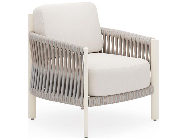 Eve Aluminum Rope Cushion Lounge Chair