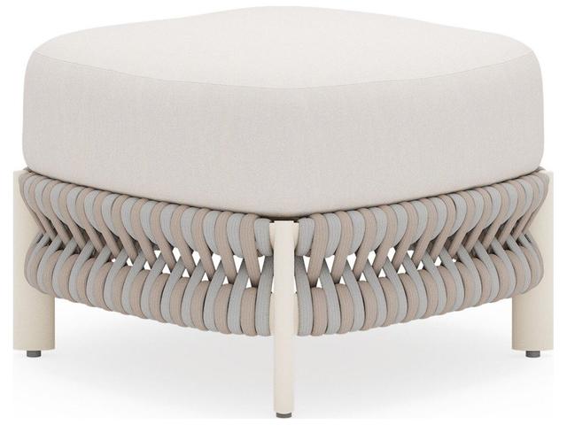 Eve Aluminum Rope Cushion Ottoman