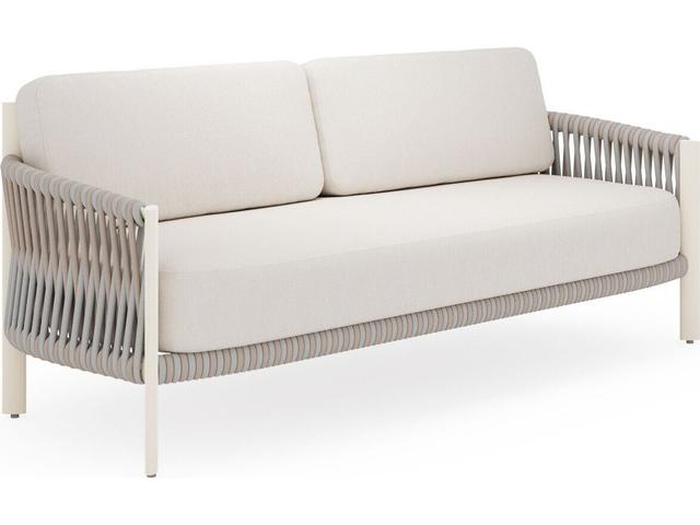 Eve Aluminum Cushion Sofa with Two-Tone Rope Weave