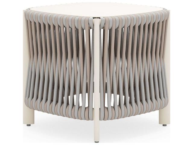 Eve 24-Inch Square End Table with Woven Rope