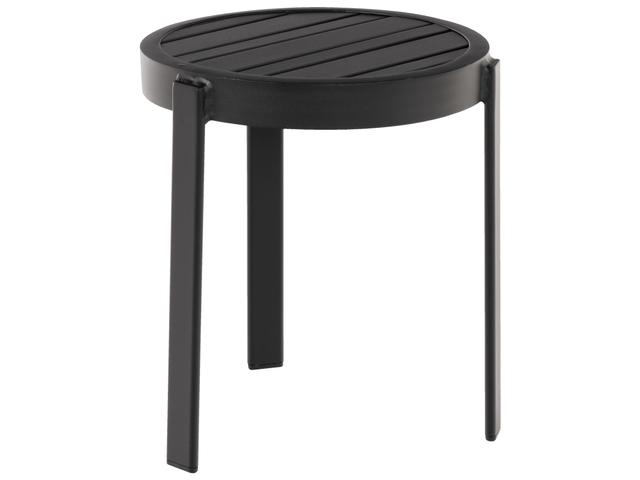 Tri-slat Aluminum Round Outdoor Patio End Table