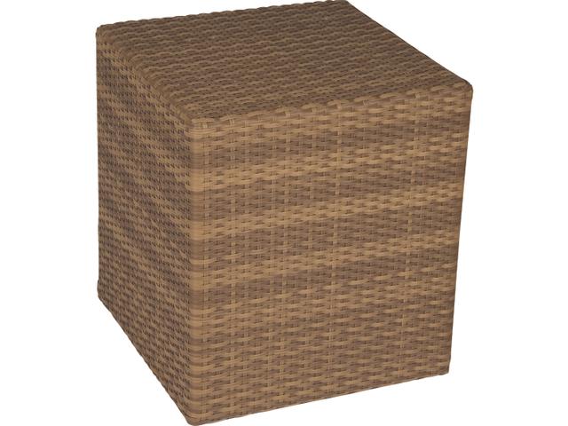 Saddleback Square Wicker Bunching Table
