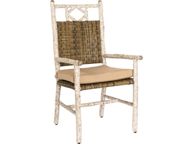 Whitecraft River Run Wicker Dining Arm Chair