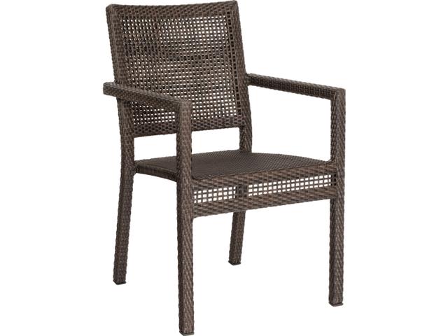 Whitecraft Miami Stackable Wicker Dining Arm Chair