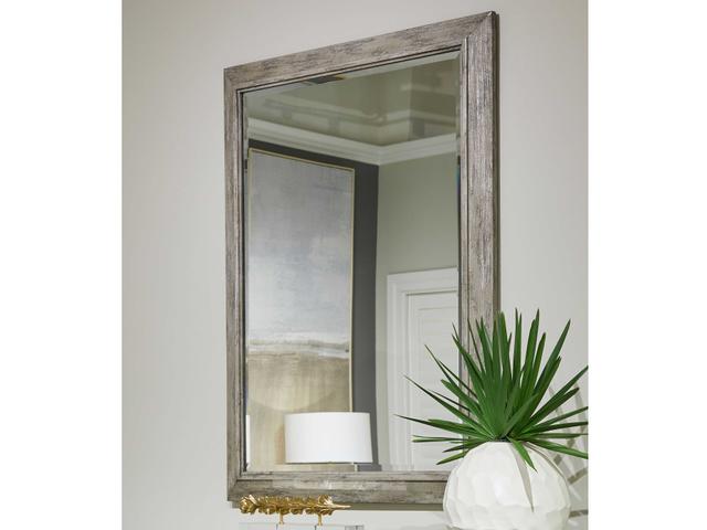 Cameron Rectangular Wall Mirror in Raw Silk Finish