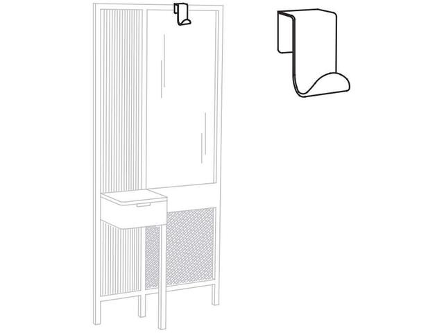 Threshold Coat Hanger for High Mirror Cabinet